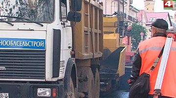 <b>Новости Гродно. 13.05.2020</b>. Завершающий этап ремонта улицы Большая Троицкая в Гродно        