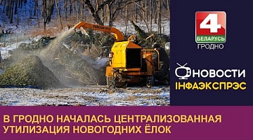 <b>Новости Гродно. 16.01.2023</b>. В Гродно началась централизованная утилизация новогодних ёлок