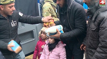<b>Новости Гродно. 10.11.2021</b>. Беженцам в лагерь на польской границе доставлен гуманитарный груз              