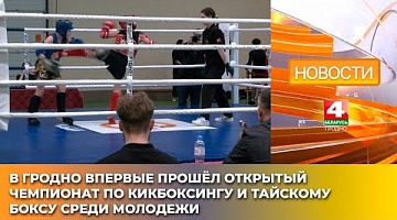 <b>Новости Гродно. 04.04.2025</b>. Чемпионат области по кикбоксингу и тайскому боксу прошёл в Гродно