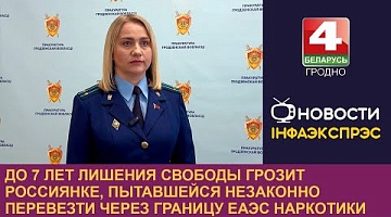 <b>Новости Гродно. 19.12.2024</b>. До 7 лет лишения свободы грозит россиянке, пытавшейся незаконно перевезти через границу наркотики