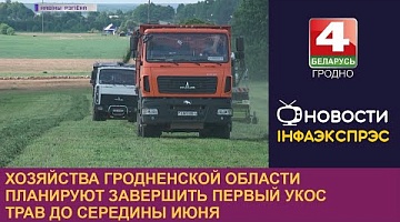 <b>Новости Гродно. 29.05.2023</b>. Хозяйства Гродненской области планируют завершить первый укос трав до середины июня