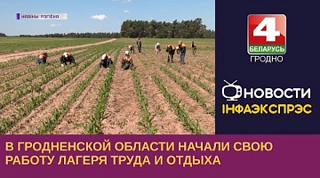 <b>Новости Гродно. 12.06.2023</b>. В Гродненской области начали свою работу лагеря труда и отдыха