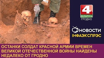 <b>Новости Гродно. 16.11.2024</b>. В Гродненском районе обнаружены останки двух красноармейцев