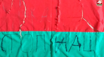 <b>Новости Гродно. 22.09.2020</b>. В Слониме мужчина сорвал государственный флаг со здания библиотеки                       