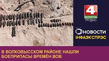 <b>Новости Гродно. 21.05.2024</b>. В Волковысском районе нашли боеприпасы времен Великой Отечественной войны